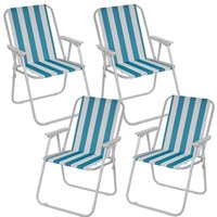 Garden Patio Metal Folding Spring Deck Chairs Are Perfect For Camping, Beach Picnics, and Outdoor Gatherings