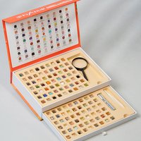 126 Natural Crystal Raw Stone Rolling Stone Gift Box. Polished and Unpolished 63 Rough Stones. Gifts of Scientific Significance