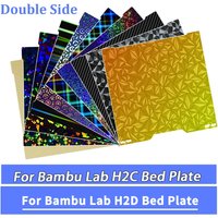 For Bambu Lab H2C H2D H2S Build Plate Bed Double Sided Printing PEI Spray Magnetic Spring Steel Film Lab H2C hotend 3D Printer