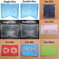 1pcs Plastic CD Game Cover Protective Design Replacement Accessory CD Game Protective Box for PS1 PS2 PS3 PS4 PS5 Xbox WII
