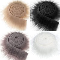 Fluffy Faux Fur Stripe Trim for Clothing Edges 1.5Meters Length DIY Ribbon Tapes Multicolor Sewing Accessories