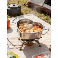 Korean-Style 304 Stainless Steel Seafood Pot Creative Heart-Shaped Hot Pot Induction Cooker Mini Cooking Pot Household Tom Yum Soup Pot 1Pcd
