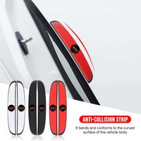 4Pcs Car Door Anti-Collision Strip Rearview Mirror Sticker Emblem For VW GTI Polo Passat B6 B7 T4 T5 Golf 4 5 6 Tiguan Jetta Gol