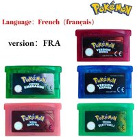 FRA Version French Pokemon Series 32 Bit Video Game Cartridge Emerald FireRed Leafgreen Ruby Sapphire GBA Game Card Toy Gift