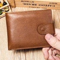 WESTAL New Hand-Made Cowhide Wallet Men's Leather Anti-Theft Cash Clip Advanced Sense Large Capacity Wallet