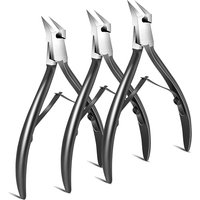 Green Stainless Steel Dead Skin Scissors Bevel Nail Spring Manicure Nail Barb Dead Skin Pliers Pointed Nail Cutting
