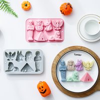 6-hole Ancient Egyptian Theme Silicone Mold Mummy, Pyramid Fondant Candy Chocolate Mould Fudge Epoxy Resin Mold Cake Decoration