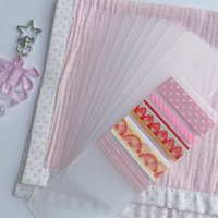 5/10Pcs Transparent Pvc Board for Washi Tape Separate Storage Subpackage Plate Tape Package Planner Tool Bookmark