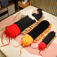 Nice 70/110cm Simulation Giant Long Strip Centipede Plush Doll Pillow Lifelike Insect Toy Home Decoration Gift For Boys Girls