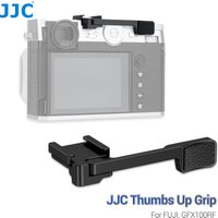 JJC Metal Camera Hot Shoe Thumb Grip For Fujifilm GFX100RF Thumb Rest Camera Thumb Up Grip with Cold Shoe Mount Camera Accessory