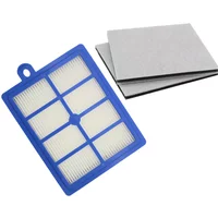 Washable 1PCS Dust Hepa Filter H12 H13+2PCS Motor Cotton Filter for Philips Electrolux AEG Vacuum Cleaner Replacement Parts