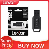 Original USB 3.2 Lexar V400 USB Flash Drive 32GB 64GB 128GB 256GB Read Speed Up To 100MB/s Pendrive Mini U Disk USB Memory Stick