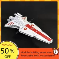 3125PCS Venator-class Star Destroyer-The Negotiator Space War Military MOC SpaceShip Battle Model Custom Puzzle DIY ModelToyGift