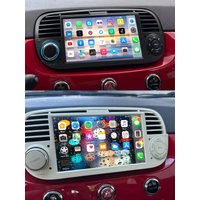 ESSGOO 4+64GB Android 15 Autoradio 2DIN für Fiat 500 2007-2015 7 Zoll GPS-Navigation Carplay Hochleistungs-CPU Bluetooth WIFI RDS SWC FM DAB Auto-Multimedia-Player