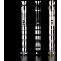 DamienSaber Lightsaber Empty Hilt Heavy Dueling Light Saber Metal Handle without Electronic Kit or Blade to Build Custom Saber