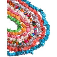 AliExpress TANANTA 5-8mm Irregular Shell Beads Colorful Freeform Chip Gravel Loose Spacer Beads for Jewelry Making Diy Beading Accessories