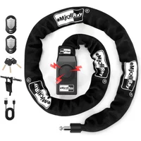 AliExpress LCQPTW Security Chain Lock With Wireless Remote Control Alarm for Ninebot Max G30 G2 Electric Scooter For Dualtron for Zero For E-bike
