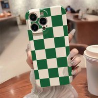 Simple Green Grid Pattern Silicone Case for Samsung S25 S24 S23 S22 S21 Plus FE Ultra A16 A56 A52 A55 A35 A15 Shockproof Cover