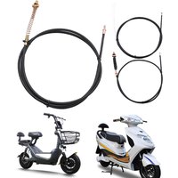 1pc E-bike Brake Cable 1.2-2.5meter Front Rear Brake Cable Drum Brake Line Rear Drum For Motorcycle Electric Vehicle Three-wheel