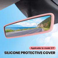 1 PC Car rearview mirror for Tesla model3/Y silicone inner mirror protective cover rearview mirror protective cover