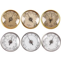 Household Round Barometer Temperature Monitor Humidity Meter Mechanical Weather Station for Home Wall Incubator for Tank Cabinet