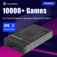 Portable 3TB Gaming HDD Video Game Console with 10000+Games&30+Emulators for Xbox/Switch/PS4/PS3 Plug and Play for Win PC/Laptop