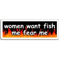 Women Want Me Fish Fear Me Magnet Magnetic Toy Holder Kids Home Colorful Decor Children Baby Funny Cute Refrigerator Stickers