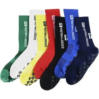 4/1Pair New Style FS Football Socks Round Silicone Suction Cup Grip Anti Slip Soccer Socks Sports Men Women Baseball Rugby Sock