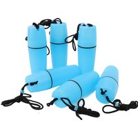 6Pcs Kayak Container Bottle ABS Waterproof Portable Kayak Sealed Bottle Dry Canister with Hook Rope for Surfing Kayaking Boating