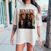 Jensen Ackles 90s Shirt Vintage Summer Jensen Ackles Shirt Women and Men Graphic Y2k Clothing Jensen Ackles Shirt for Fan