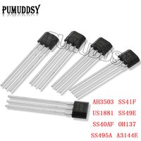 10PCS SS40AF SS41F SS495A SS49E OH41F SS495A1 Hall sensor SS40 SS41 SS495 SS49 A3144E U18 US1881 AH3503 OH137 US5881 HAL276