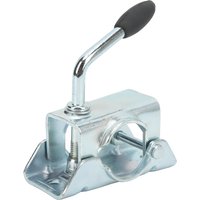 Clamp Split Fixing Bracket Trailer Jack Wheel Split Clamp Prop Stand Support Mount for 48mm/1.89in Pipe Diameter