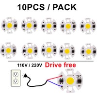10PCS Y32 12W Driver Free Use LED COB Lamp Chip Bulb Real Power Input for Outdoor LED Bulb FloodLight Cold Warm White 220V/110V