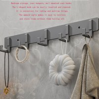 Sturdy Non Drilling Wall Hooks Easy Install for Kitchen Bathroom Door Hang Towels Clothes Neat Space Bedroom Storage
