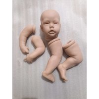 NPK 22inch Reborn Doll Kit Penny Unfinished DIY Doll Parts with Fresh Color Cloth Body for Collectors And Craftsmen