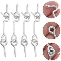 Door Hook and Eye Gate Latch Safety Hooks Latches Catch Cabin Catches for Doors