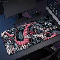 Dragon 80x30 XXL Lock Edge Mousepads Large Gaming Mousepad Computer Keyboard Mats Mouse Mat Beast Desk Pad For Gift Mouse Pads