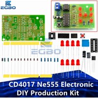 1~2PCS Electronic Dice Kit Led Dice Parts Cd4017 Ne555 Electronic DIY Production Kit with Reverse Connection Protection