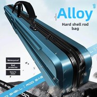 Lightweight Waterproof Hardshell Fishing Rod Bag Portable Fishing Gear Bag Multi-Functional Dedicated Rod Case Handheld Fishi...