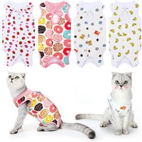 Cat Surgery Recovery Suit for Anti-licking Wounds or Skin Diseases Breathable Cat Neutering Clothing Puppy Kitten Care Clothes