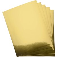 Metallic Gold /Silver Paper Card stock Stationary Sheets 10Pcs Golden Foil Board for Flowers Scrapbook Crafts Wedding Invitatio