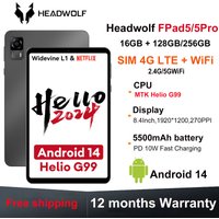 HEADWOLF FPad5/Pro Android 14 tablet 8.4 inch Max 16GB Ram 128GB/256GB UFS2.1 Octa-core G99 Tablet PC 5500 mAh WideVine L1