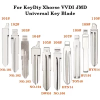 101-110# Universal Uncut Remote Flip Car Key Blank Blade For KeyDiy KD Xhorse VVDI JMD For Buick Chevrolet Hyundai Ford Toyota