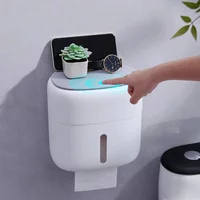 Paper towel rack storage rack suction box wall mounted waterproof roll paper rack without punching bathroom accessories