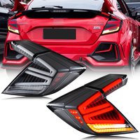 LED-Rückleuchten für Honda Civic 2016-2021 Schrägheck X FK6 FK7 FK8 FK9 mit sequenziellem Blinker, klare Heckleuchten-Baugruppe