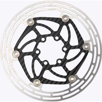 AliExpress NONE RACEWORK Ultralight Carbon Fiber 6 Bolts Floating Hydraulic Disc Brake Rotor for MTB BMX Road Bikes - 140/160/180mm Cruisers