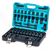 LIBRATON 90PCS Socket Set, 3/8" Drive Ratchet Wrench with Impact Socket Set, Cr-V Impact Driver Socket Auto Repair Tool Kits