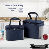 Simple Lunch Bag Thickened Aluminum Foil Handbag Large Capacity Multi-functional Outdoor Picnic Bag Bento Thermal Insulation Bag