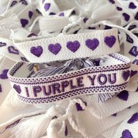 Adjustable Woven Bracelet with Hearts and Lettering | Spring Day | Boy With Luv | FAKE LOVE Gift for Concerts Tours