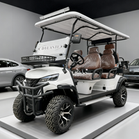 Export Brand New Design Club 2/4/6-Seater Off-Road Electric Golf Cart With Cargo Compartment With Foldable Seats & Solar Panels